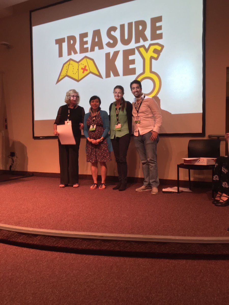 TreasureKey2016's tweet photo. #AwardCeremony Bronze Award #GameDev at @SeriousPlayConf #thanks to a great team and professor @claytical @UMInteractive https://t.co/sZPYK20hGz