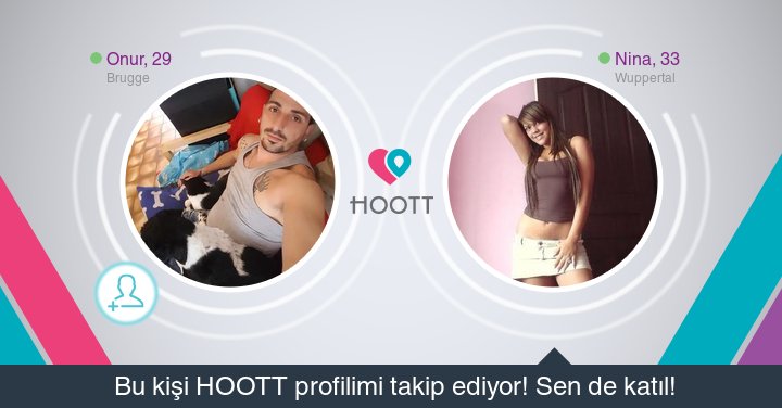 #HOOTTapp HOOTT süper! Takipçilerime gözat hemen. HOOTT ile eğlen! goo.gl/jPUaB0