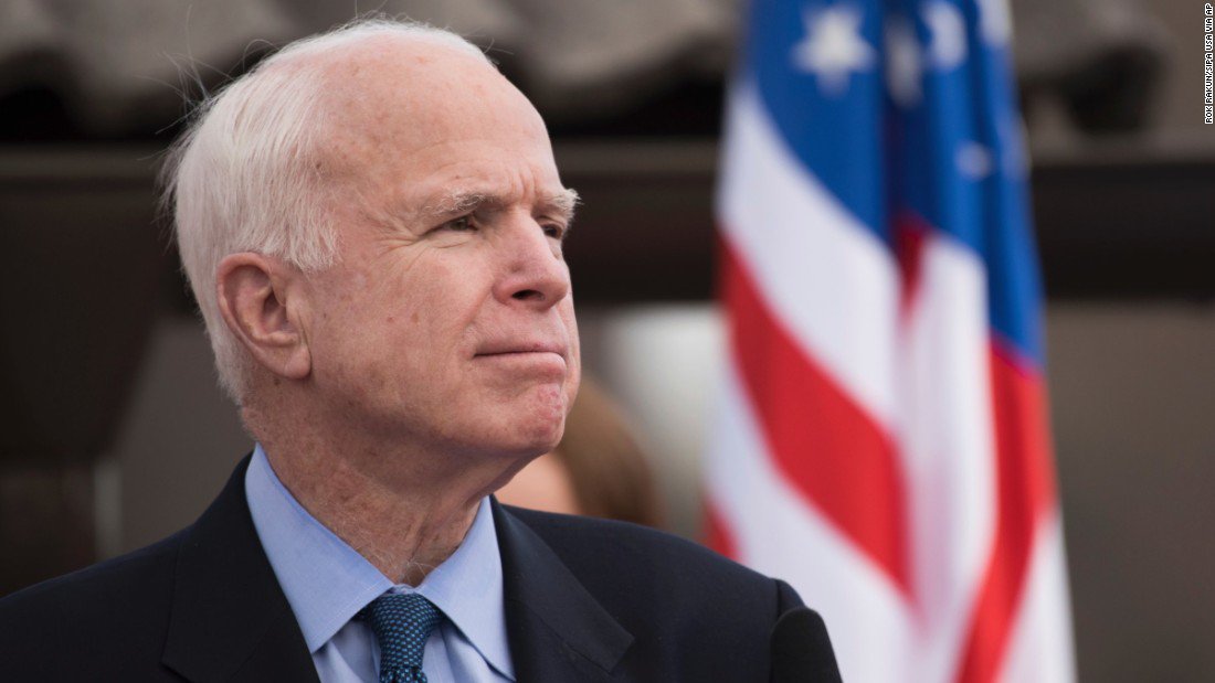 Liberal Democrats celebrate news about John McCain's brain tumor