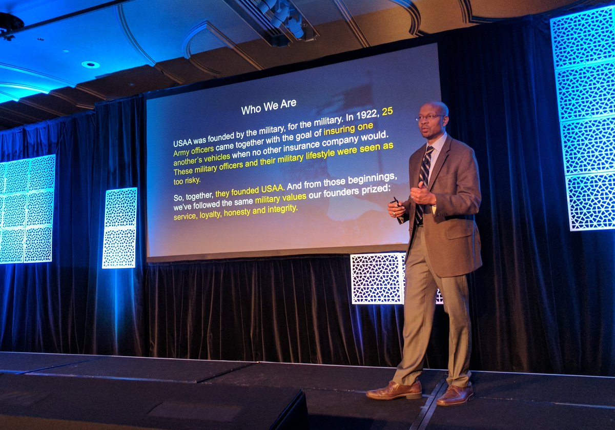 montyhamilton's tweet photo. .@USAA AVP @michaeldones on cust experience "Time. We don't have much of it. When someone wastes it, we don't forget quickly" #LiNCLocal https://t.co/VHdMmgG6Xm