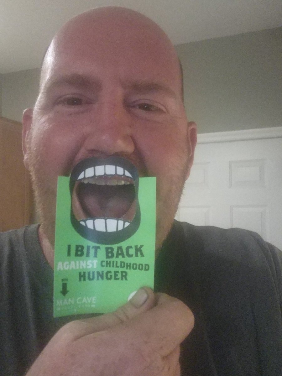 Bearrp3's tweet image. Just fed a child in need  #bitebackhunger @mancavecrafteats