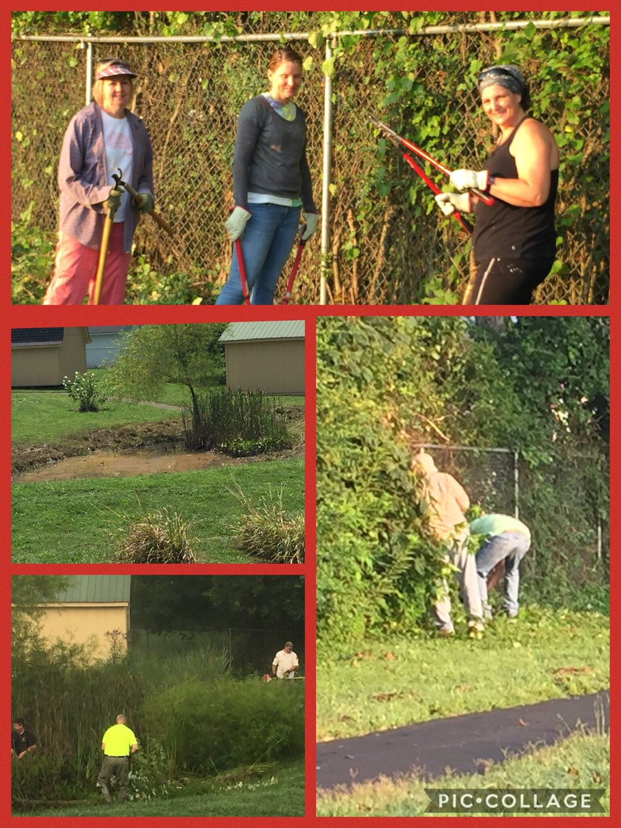 AES_Tigers's tweet photo. A HUGE thank you to First Baptist of Andersonville and the TWRA for working on our playground and wetlands. They look amazing! #luckyschool https://t.co/hRG1TDBjdJ