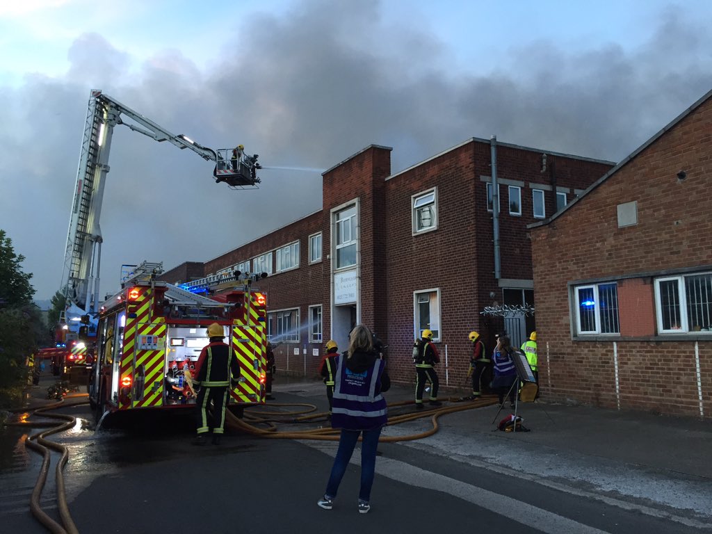 WMFSImages's tweet photo. @WestMidsFire at 10 pump fire Tyseley Industtial Estate.  Please avoid area.    jmcn https://t.co/CpdT4Cyvaz
