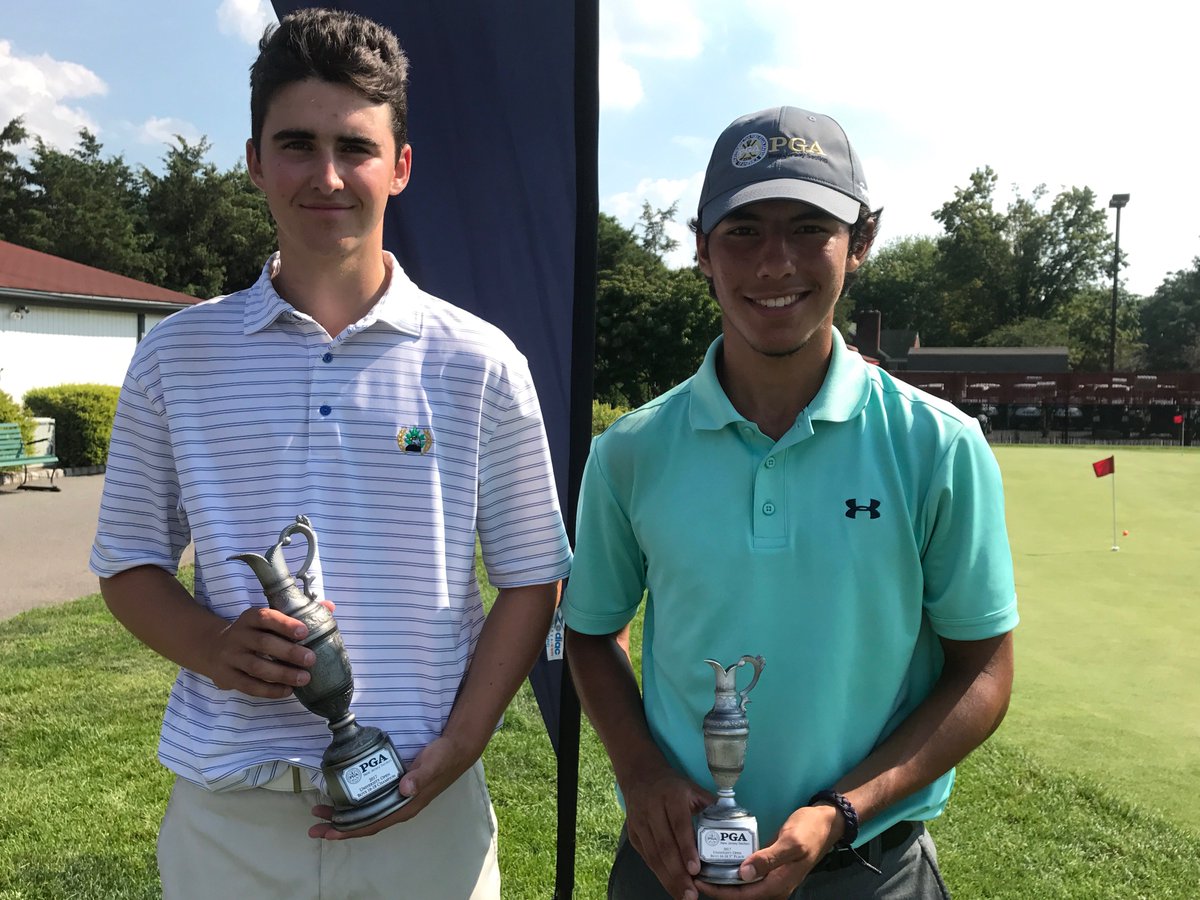 NJPGAJRTOUR's tweet photo. At @RutgersGC University Open, Davis Weil finished first in boys 16-18, Jack Strippoli second, &amp; Carter Nunez third: https://t.co/MWhD6JYjz6 https://t.co/scwTnBtFFc