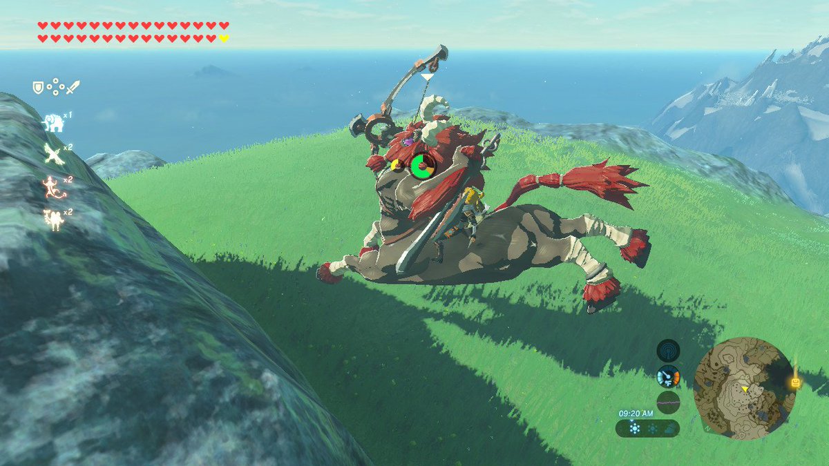 muzll0dr's tweet photo. #BreathoftheWild #NintendoSwitch Wheee, unicorn power! Ok, Lynel, but still. https://t.co/MPvV2EmPsE