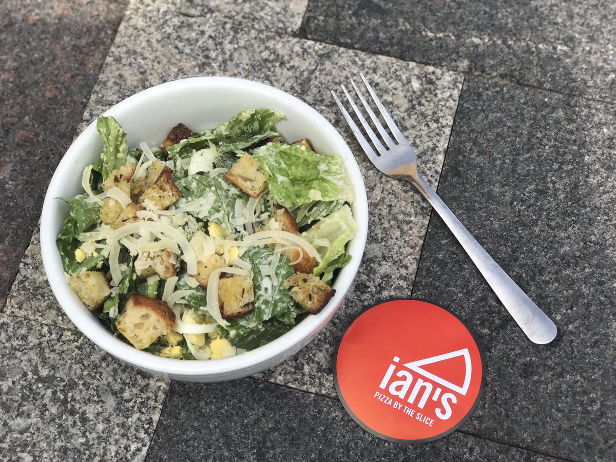 IansMadison's tweet photo. This Caesar Salad is for you! Retweet this tweet to get entered to win a week's worth of free salads! #ianspizza #WellnessWednesday https://t.co/pIfKMLeBRA