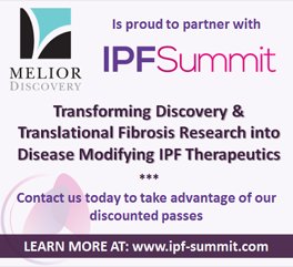 August 21-23 Melior will be at the IPF Summit in Boston.  Learn how we are helping to advance these therapies. ipf-summit.com