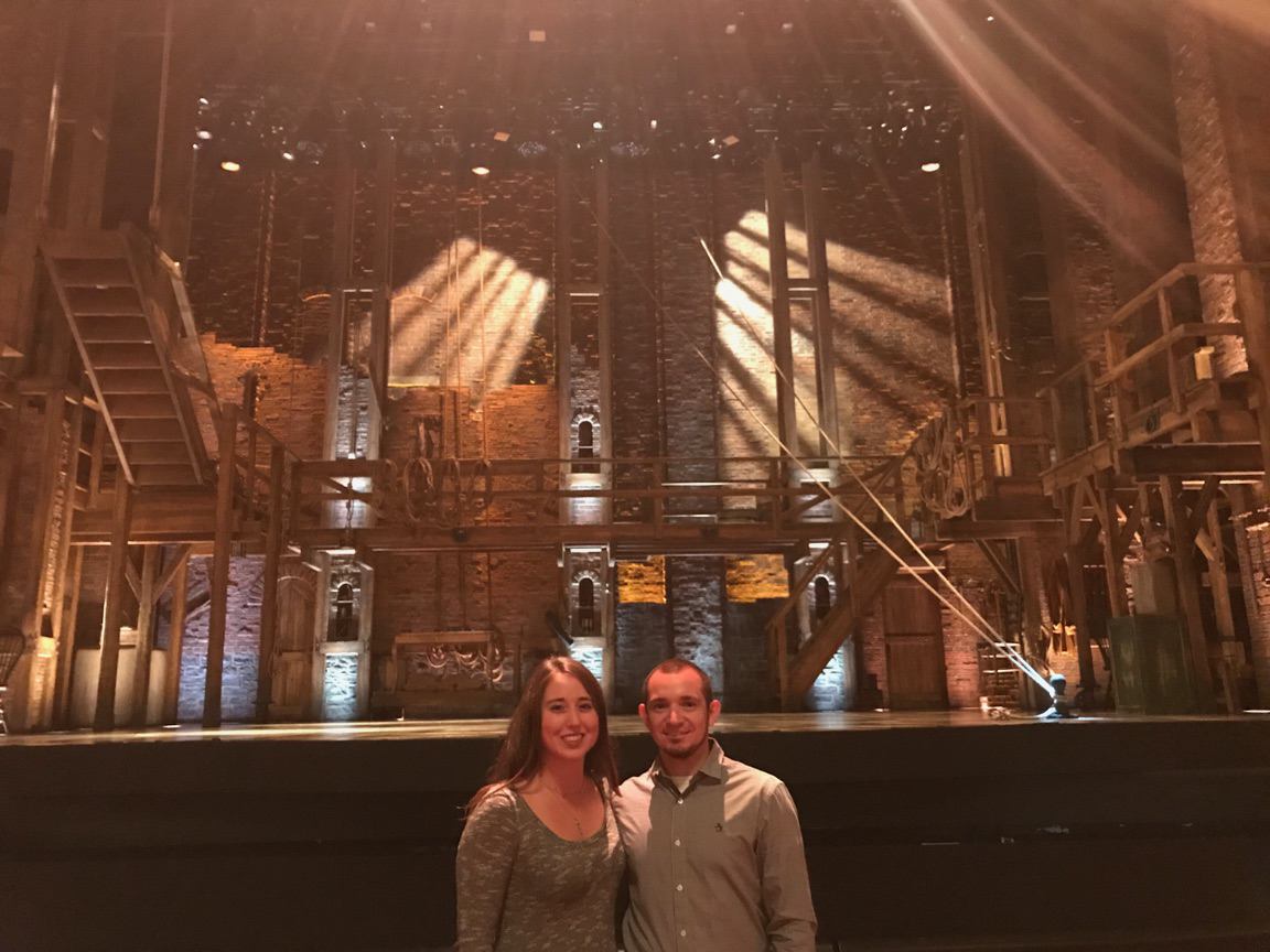 Thank you <a href="/lucky_seat/">Lucky Seat</a> for the front row seats to #HamiltonSF! This is a perfect cap to the summer break. Didn't think we'd win. 😯