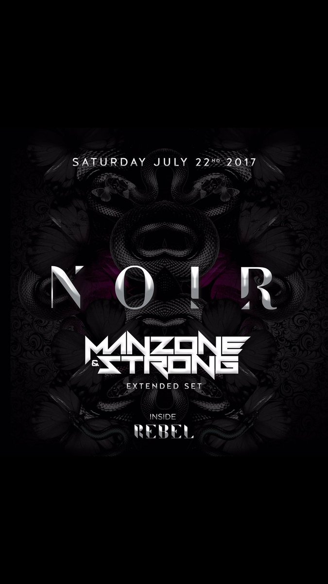 JoeManzone's tweet photo. Can’t Wait for this Saturday at NOIR inside REBEL! Hope to see ALL of our friends come out for our Extended Set! 🚨#manzoneandstrong https://t.co/XeJVOpzDI6