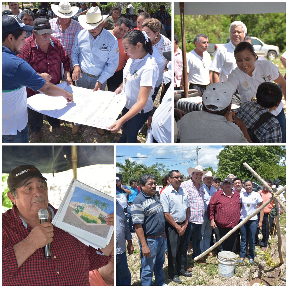 Tuve el gusto de acompañar a mis amig@s ganaderos del Mpio y poner la primera piedra de lo que serán las oficinas de la asociación ganadera.