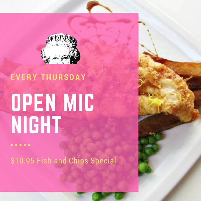 QH_stpete's tweet photo. Listen to the sounds of #local artist as you enjoy our $10.95 Fish and Chips during Thursday's #OpenMic night.  #grandcentraldistrict #dtsp https://t.co/c6bGyHIFHI