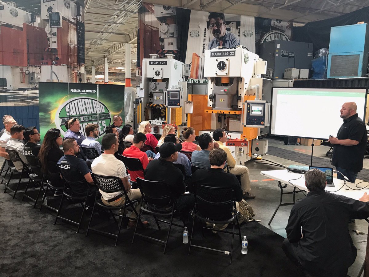 SutherlandPress's tweet photo. #Inspiringthenextgeneration, #IPRESS, #Controls, #aida, #Schuler, #Wintriss, #Link, #Komatsu, #Stamtec, #Seyi, #Minster, #Nidec https://t.co/t3ukLo0f5d