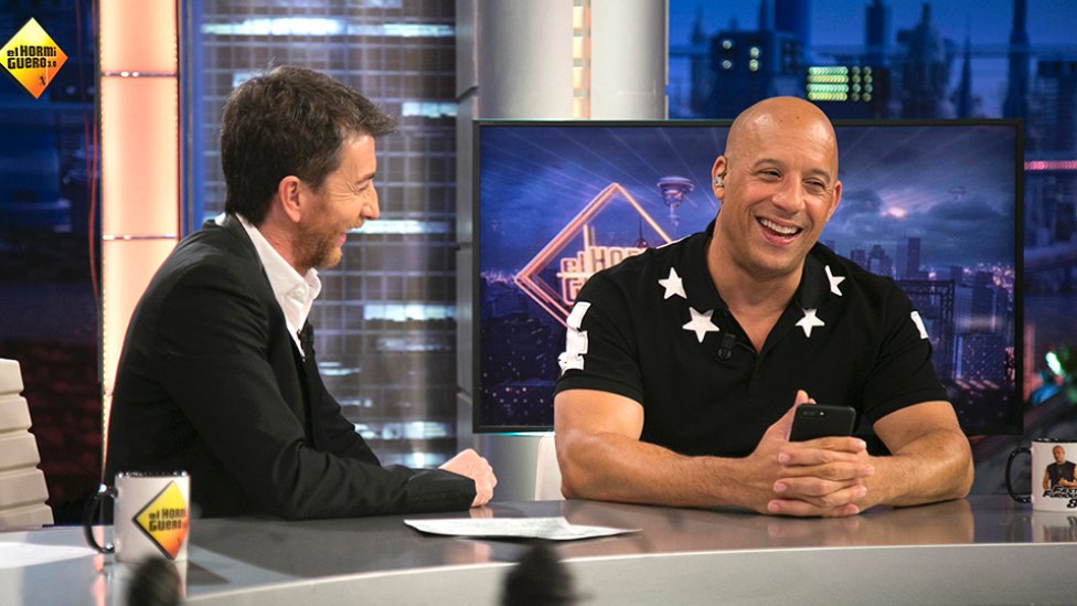 atresplayer's tweet photo. Así vivió el actor de Hollywood @vindiesel su paso por @El_Hormiguero #Fast8EH ¡Revívelo completo! https://t.co/hS5WDb2i0W https://t.co/bMROIQh3Xi