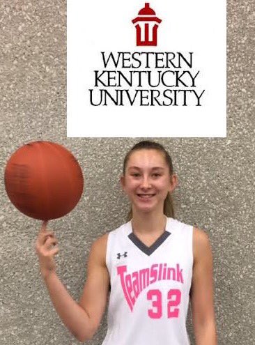 TeamSlink2020's tweet photo. Congratulations to @TeamSlink2020 6' G/F #32 Charlee Settle she received a scholarship offer today from Western Kentucky University https://t.co/nmj6oAIolY