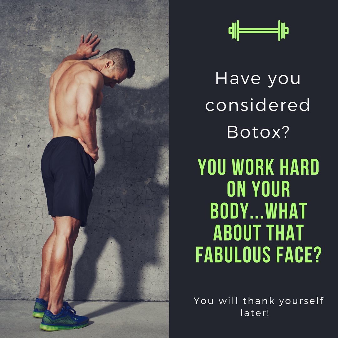 NewContoursCA's tweet photo. Have you thought about Boxtox? Come talk to us! We explain it al and more...and we'll kee your secret! Ssshhh...#botox #brotox #skincare https://t.co/B2Yam7hoXt