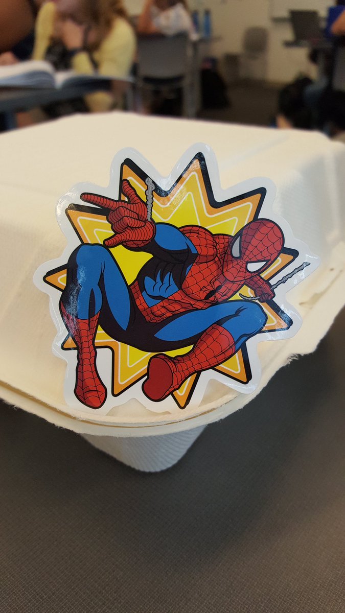 lisagarcia28's tweet image. When you earn a sticker at #BootstrapCS#cspdweek#spideyforever