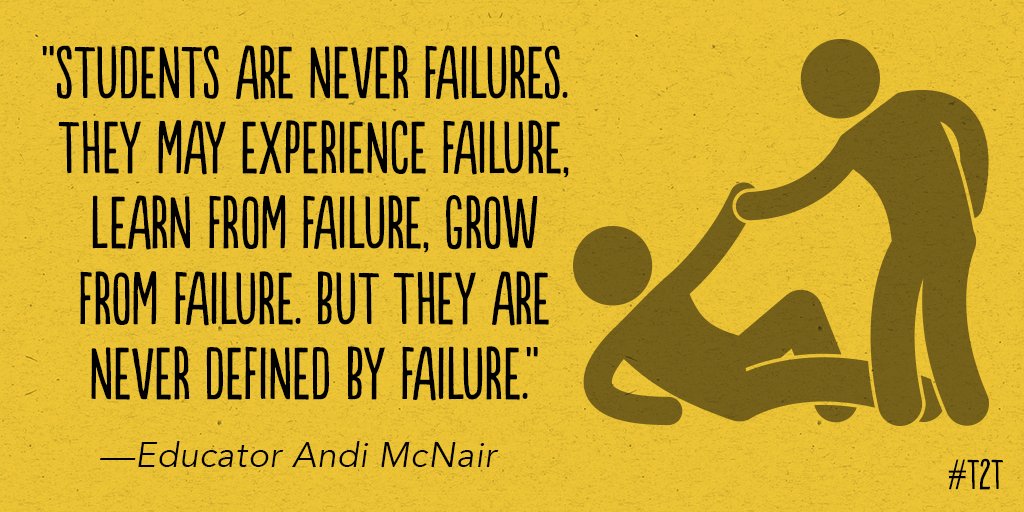 teacher2teacher's tweet image. How do you support Ss as they learn and grow from their mistakes? (#WednesdayWisdom via educator @mcnairan3)