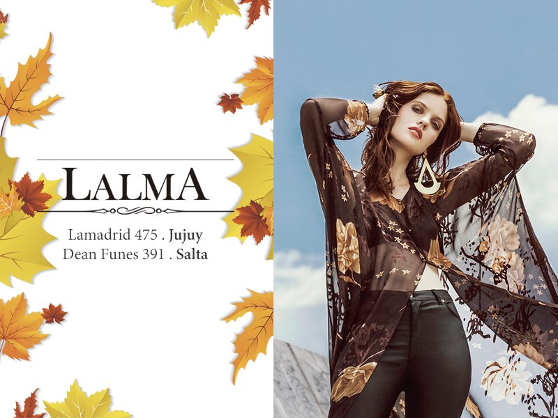 JujuyMktDigital's tweet photo. Llevamos adelante la campaña digital de la #ColecciónInvierno de #Lalma
#MarketingDigital #Jujuy https://t.co/sYwpBbOunK