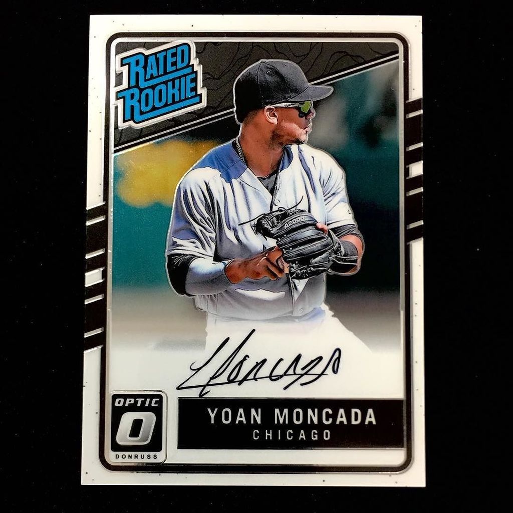 big_hurt35's tweet photo. Just called up, Yoan Moncada On Card Rated Rookie out of @paniniamerica #optic #mlb #baseball from our #bh35 #grou… https://t.co/msDSe1vM9x https://t.co/NtHNYzCRsj