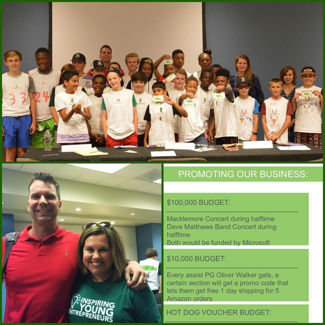 TonyWatkinsHIES's tweet image. Great time being a &quot;shark&quot; at the @BreakIntoBiz Sponsorship Showdown today with @ReneePitchford! Kids did an amazing job!