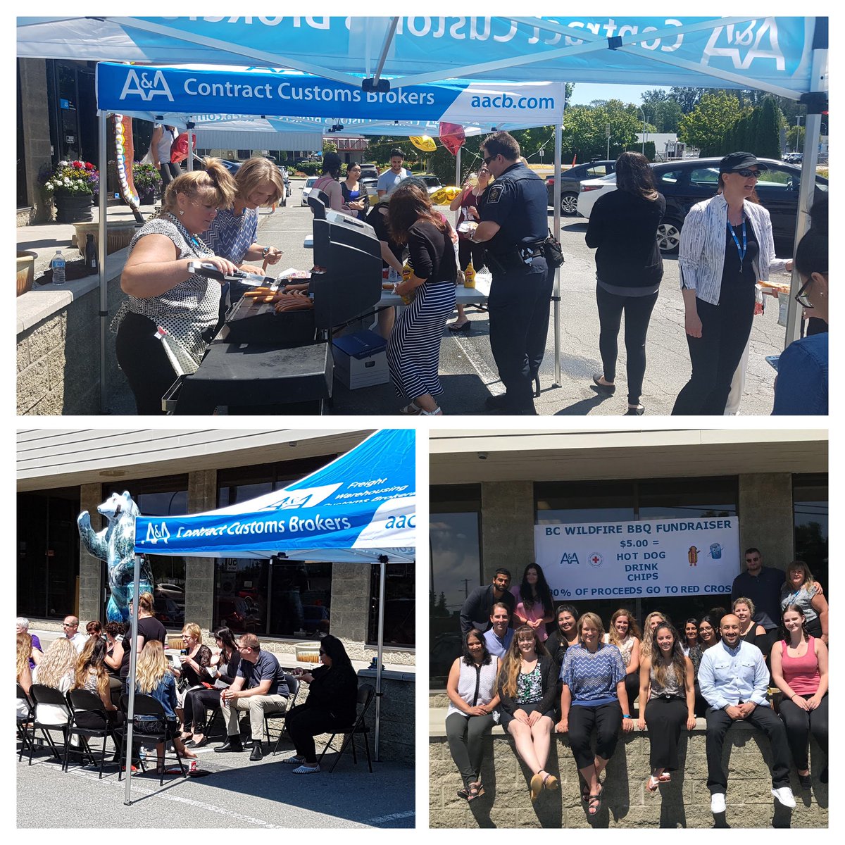 Doing some fundraising for the @RedCrossBC in support of the BC Wildfires today with a BBQ and raffles this week. #wethriveonhelpingpeople