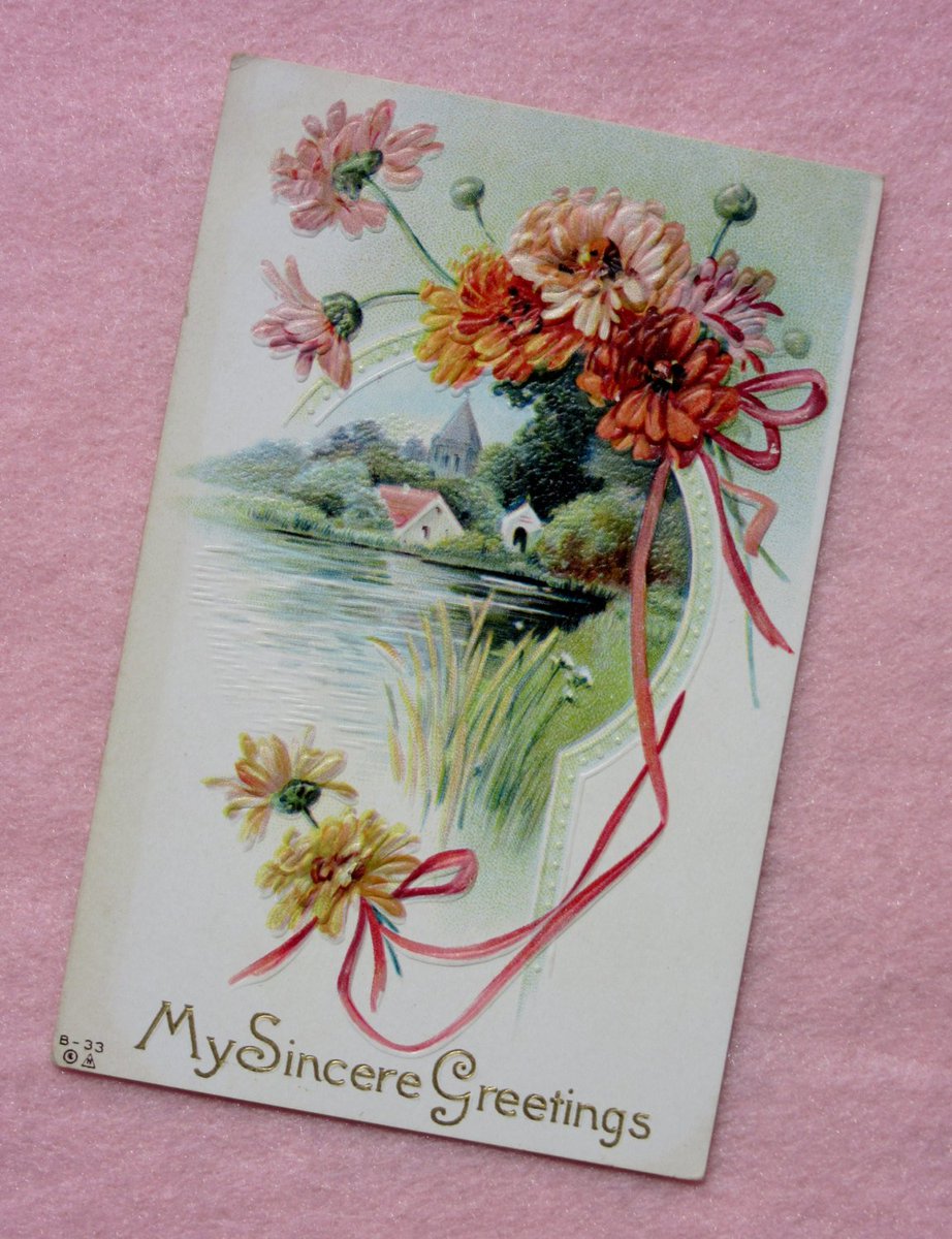 antiquelove22's tweet photo. Vintage Unused Embossed Postcard My Sincere Greetings with Beaut… https://t.co/XJGZwl4YvL #vintage #EmbossedPostcard https://t.co/7AihQ0KuDn