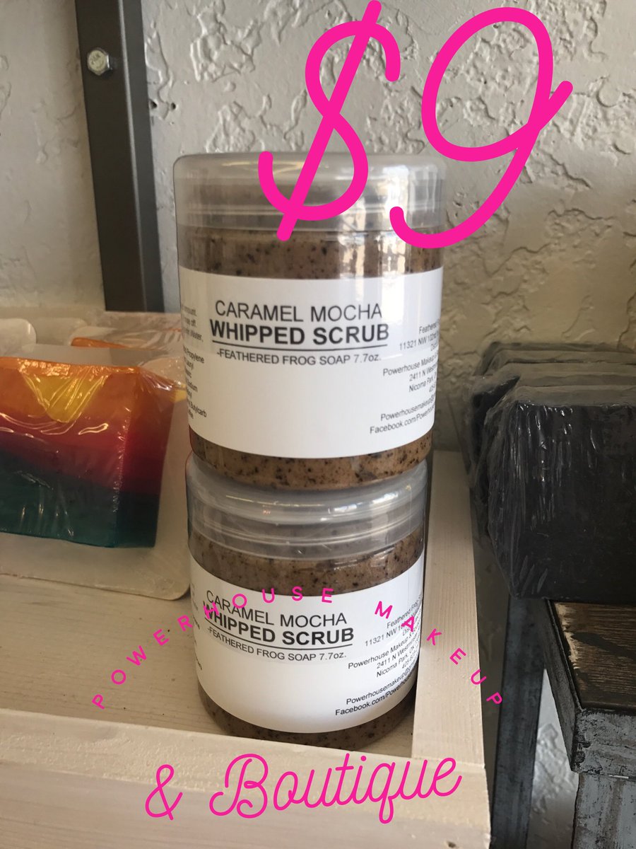 PowerhouseMake1's tweet photo. Caramel Mocha Whipped scrub soap!! 🛁☕️This stuff smells good enough to eat!! 😍 https://t.co/VCztXr6cZ0