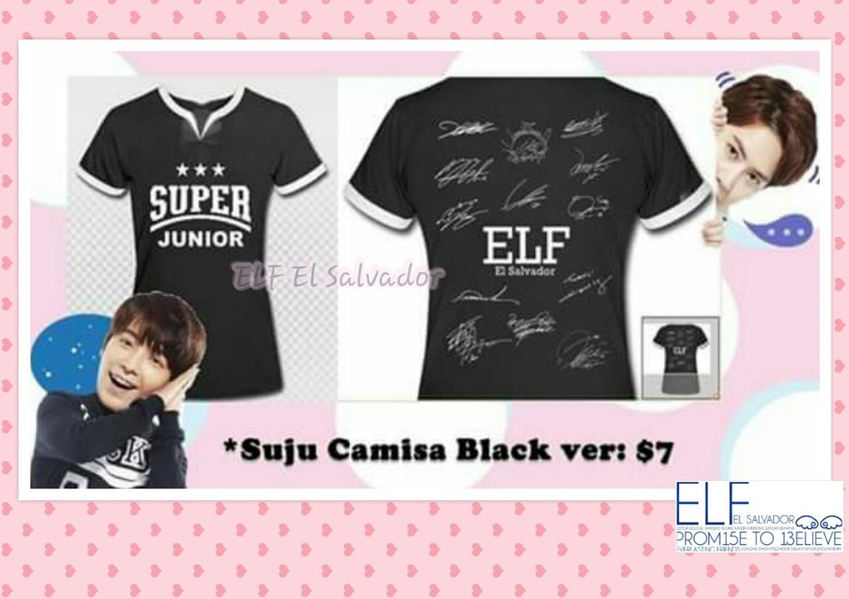 SuperJuniorES's tweet photo. #ComebackProject With @Indo_ELFs
Aquí los primeros artículos para el cb de SJ ^^
Camisa:$7.00
Gorra:$8.00
Más info por dm.
#ELFElSalvador https://t.co/MSQ4ZL6vun