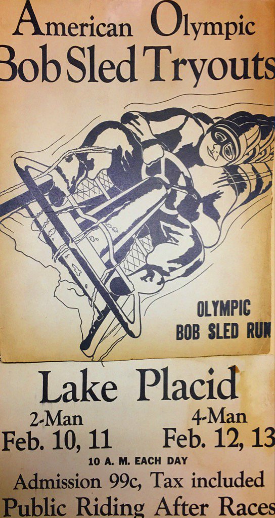 tuffylatour's tweet photo. 1940's poster for Olympic Bob tryouts - it's either for '40 or '48 @IBSFsliding @USBSF #slidinghistory https://t.co/Qg3yh2zIvv