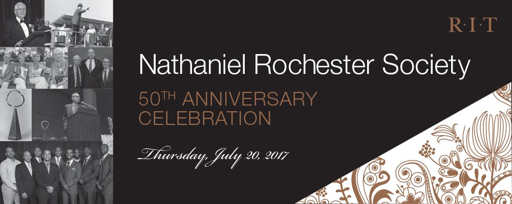 RIT_Alumni's tweet photo. Tomorrow we celebrate the 50th Anniversary of the Nathaniel Rochester Society (NRS): https://t.co/R7zCA8JuP4 #NRS50 #NRSCelebration https://t.co/csRvNbvl24