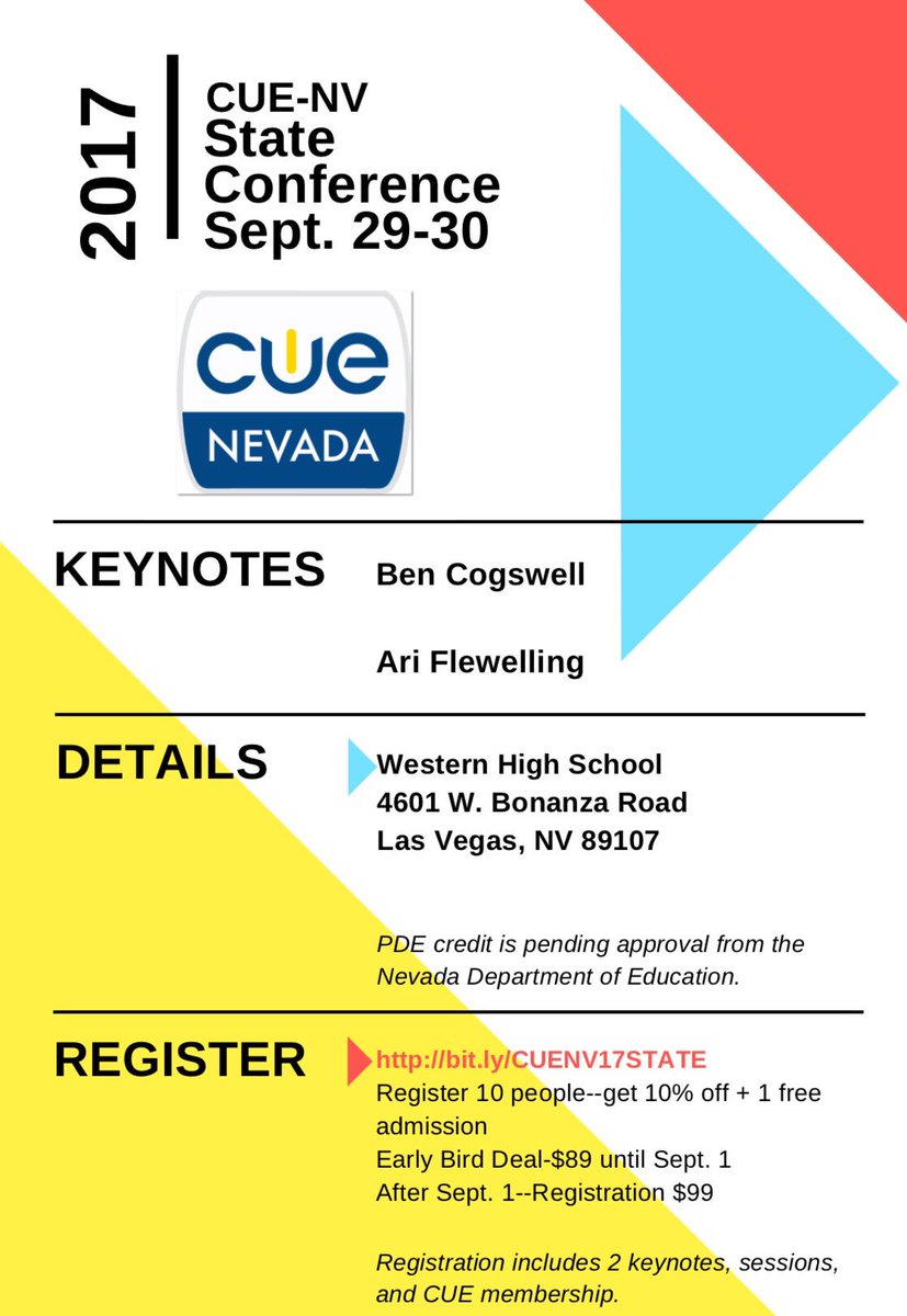 _NVSIDE's tweet photo. Have you registered? #cuenv #nvedchat #teachnvchat #dcsdnv https://t.co/AGU3euywUZ