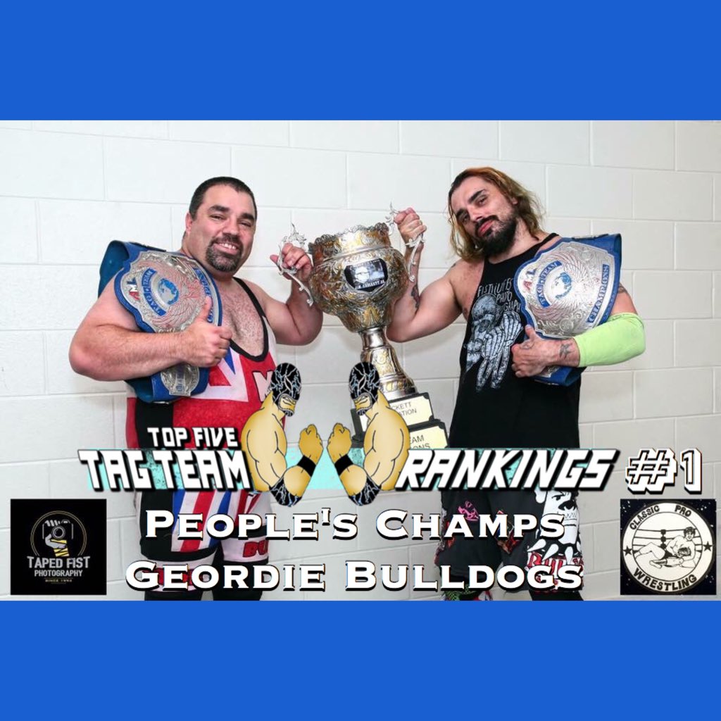 suplexnews's tweet photo. #NewProfilePic #IndyPowerRankings #TagTeamTop5 #1 #PeoplesChamps #GeordieBulldogs https://t.co/DlDZl822jH https://t.co/fx3q9mOwhr