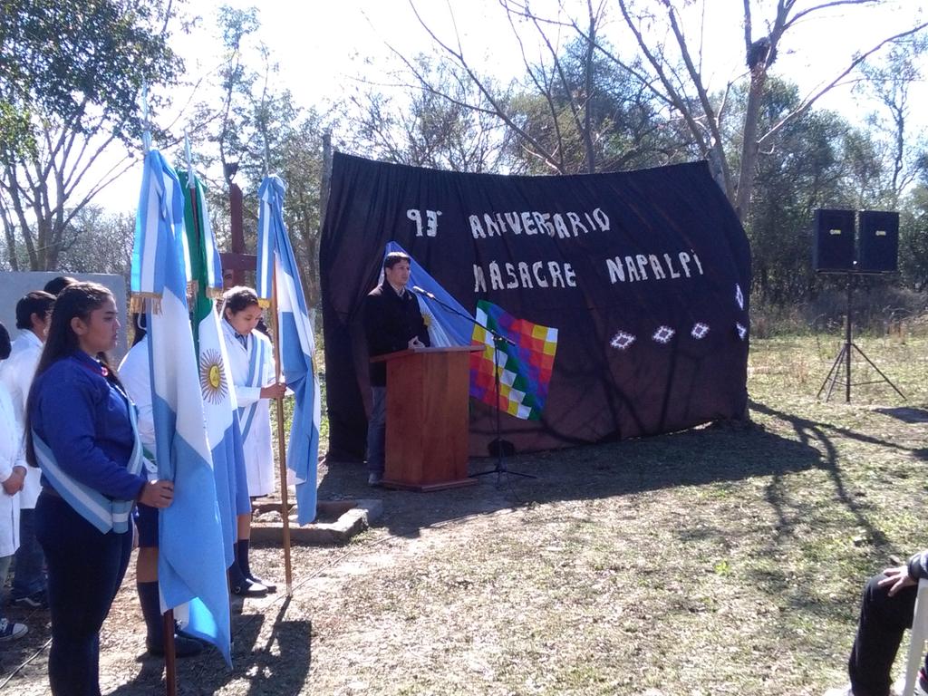 PrensaMachagai's tweet photo. Acto conmemoración 93° Aniversario Masacre Napalpi. https://t.co/lu755rYKh5
