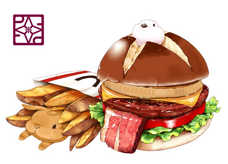「本日7月20日はハンバーガーの日
日本マクドナルド1号店が銀座三越に開店したこと」|らいらっくのイラスト