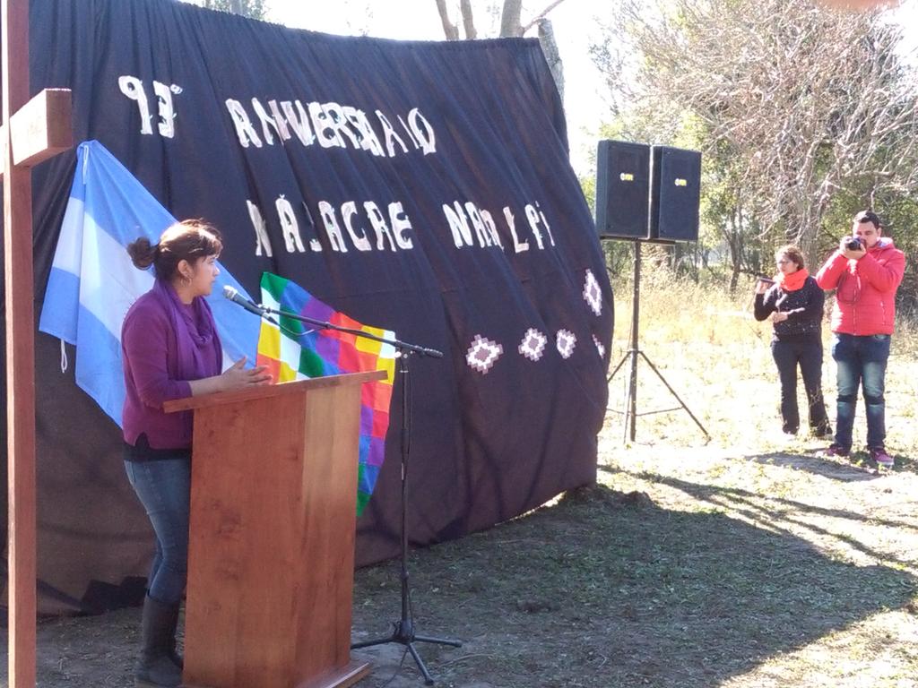 PrensaMachagai's tweet photo. Acto conmemoración 93° Aniversario Masacre Napalpi. https://t.co/lu755rYKh5