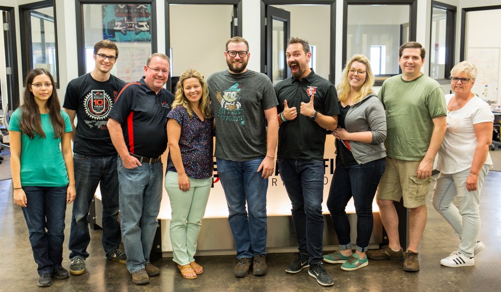 VEXRobotics's tweet photo. The VEX Game Design Committee - the brains behind the games! Did you know that this group has over 100+ years of robotics experience? https://t.co/ZRGuC81iaF