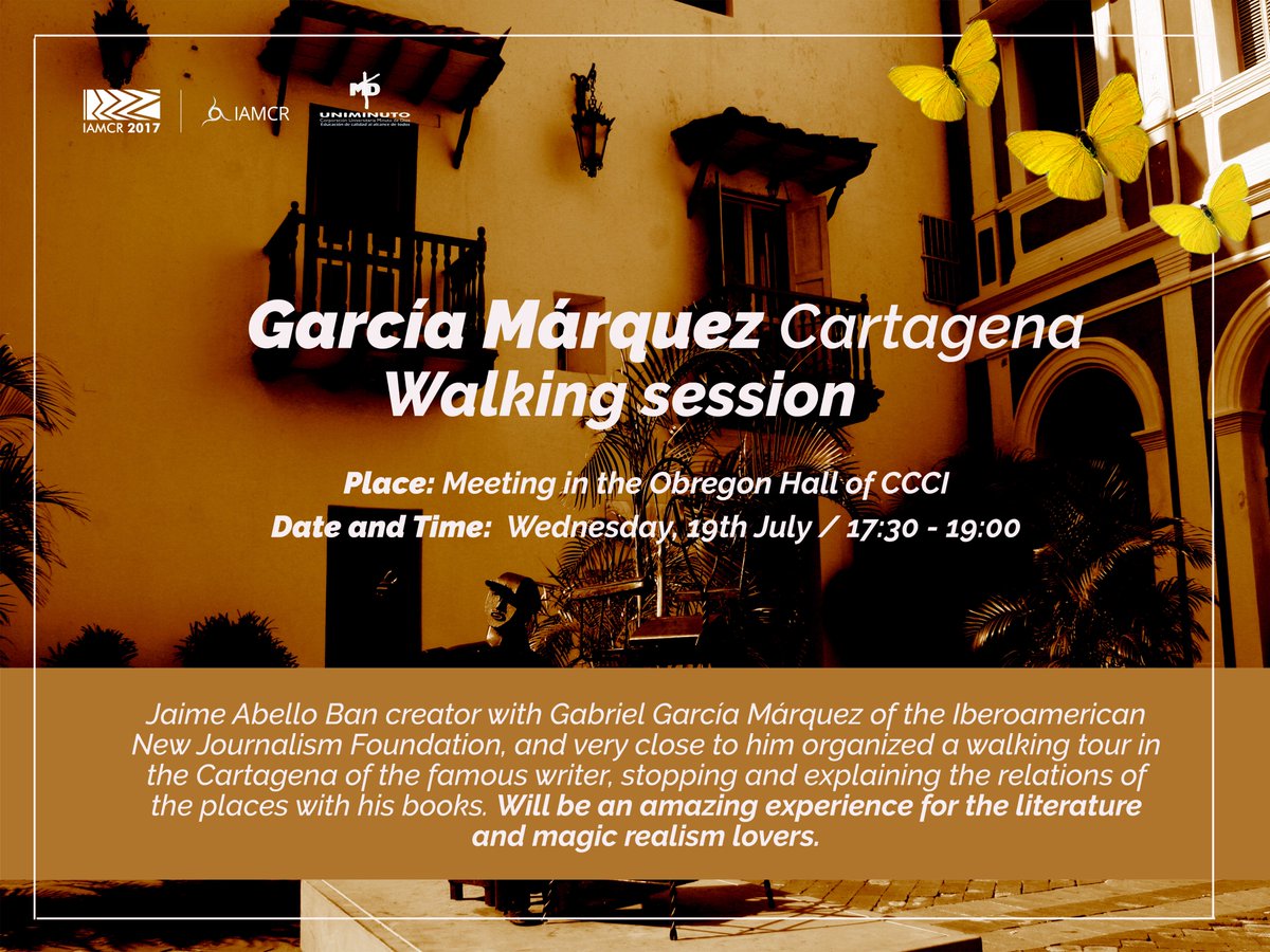 IAMCR2017's tweet photo. ¡INVITATION! Walking by Cartagena. @IAMCR2017 #IAMCR2017 https://t.co/JlAWyG7qSI