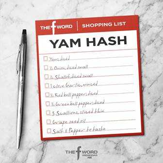 WLOVFox27's tweet photo. What’s your favorite dish from #TheFWord so far? Try this one for Yam Hash and don’t miss an all-new episode tonight on FOX! https://t.co/dzBjOjjVsz