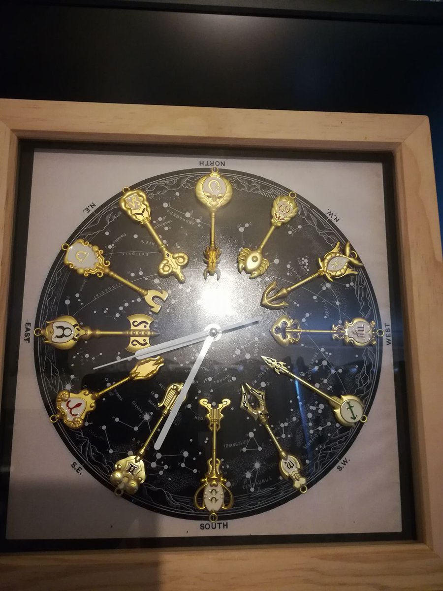 PsstWhatAnime's tweet photo. Made a clock that I think @hiro_mashima would be proud of :) #FairyTail #lucyheartfilia #celestialspirits #handmade https://t.co/UulB2tT5Cm