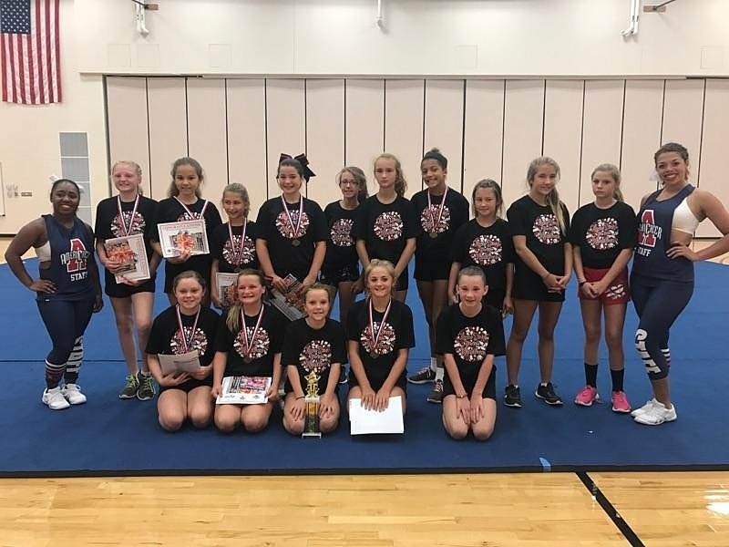 AmeriCheer87's tweet photo. Finishing up a Great Camp with Coshocton Middle School #30CY #AmeriFun #AmeriCheerCamp #CheerCamp #BringYourBest https://t.co/CWqjfTdHl0