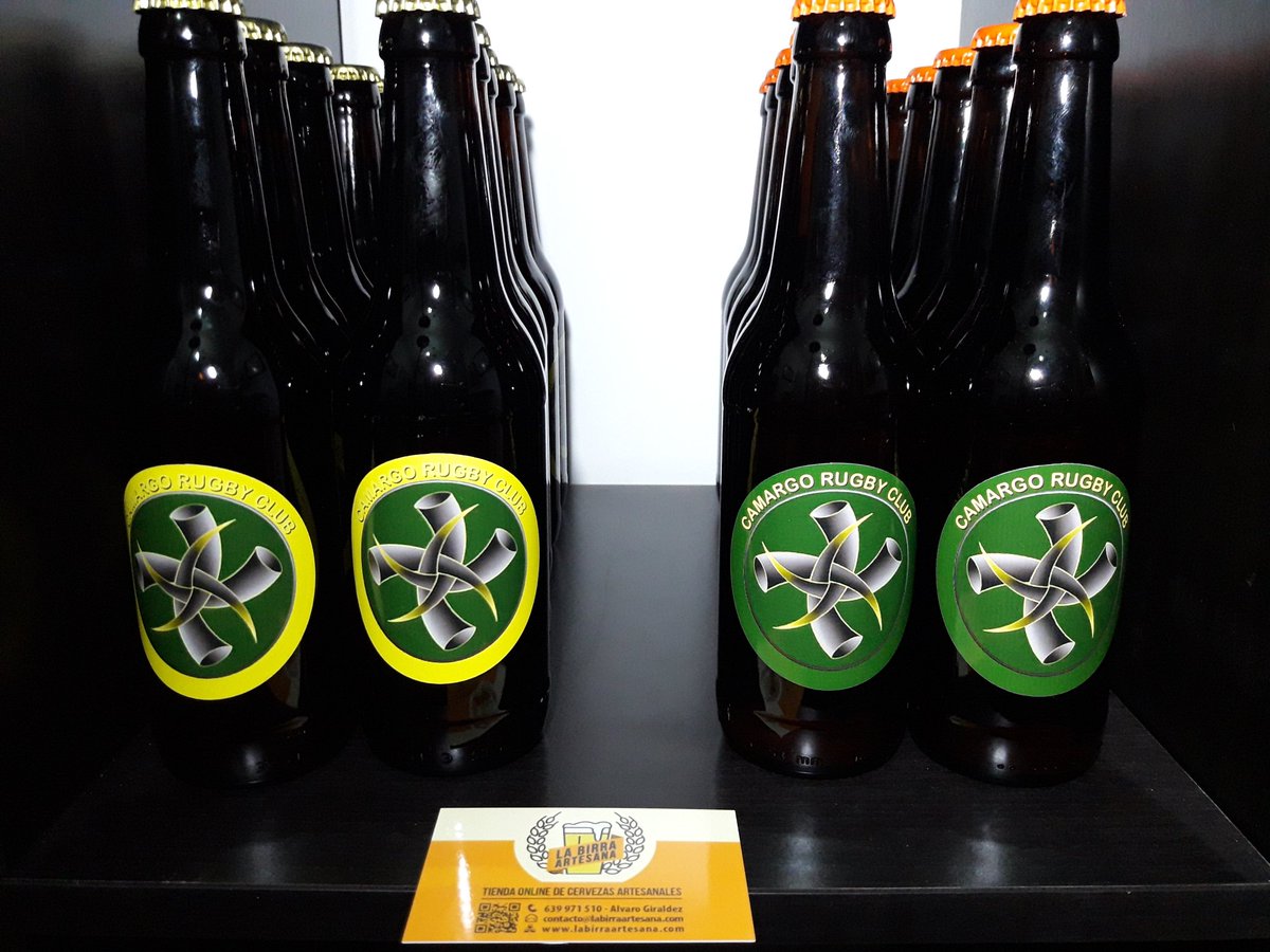 Ya están listas las nuevas #Cervezas #Artesanas  del @CamargoRugby . Gracias a Ricardo por confiar en LaBirraArtesana.com