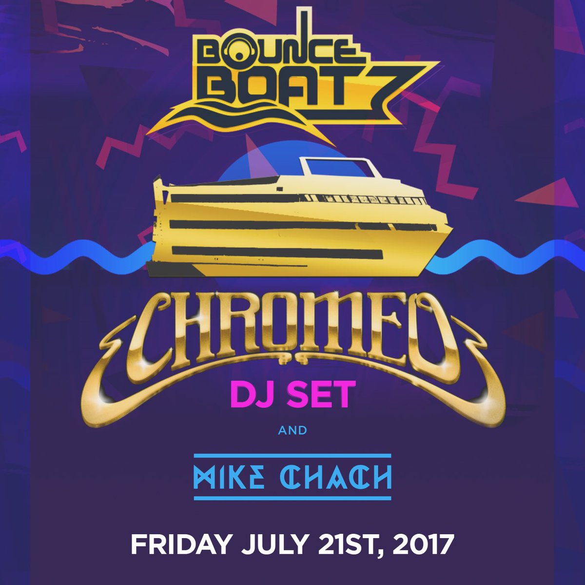 Excited !!! Catch me doing a warm up set for <a href="/Chromeo/">FUNK YOURSELF</a> on <a href="/BounceBoat/">Bounce Boat</a> this Friday July 21st