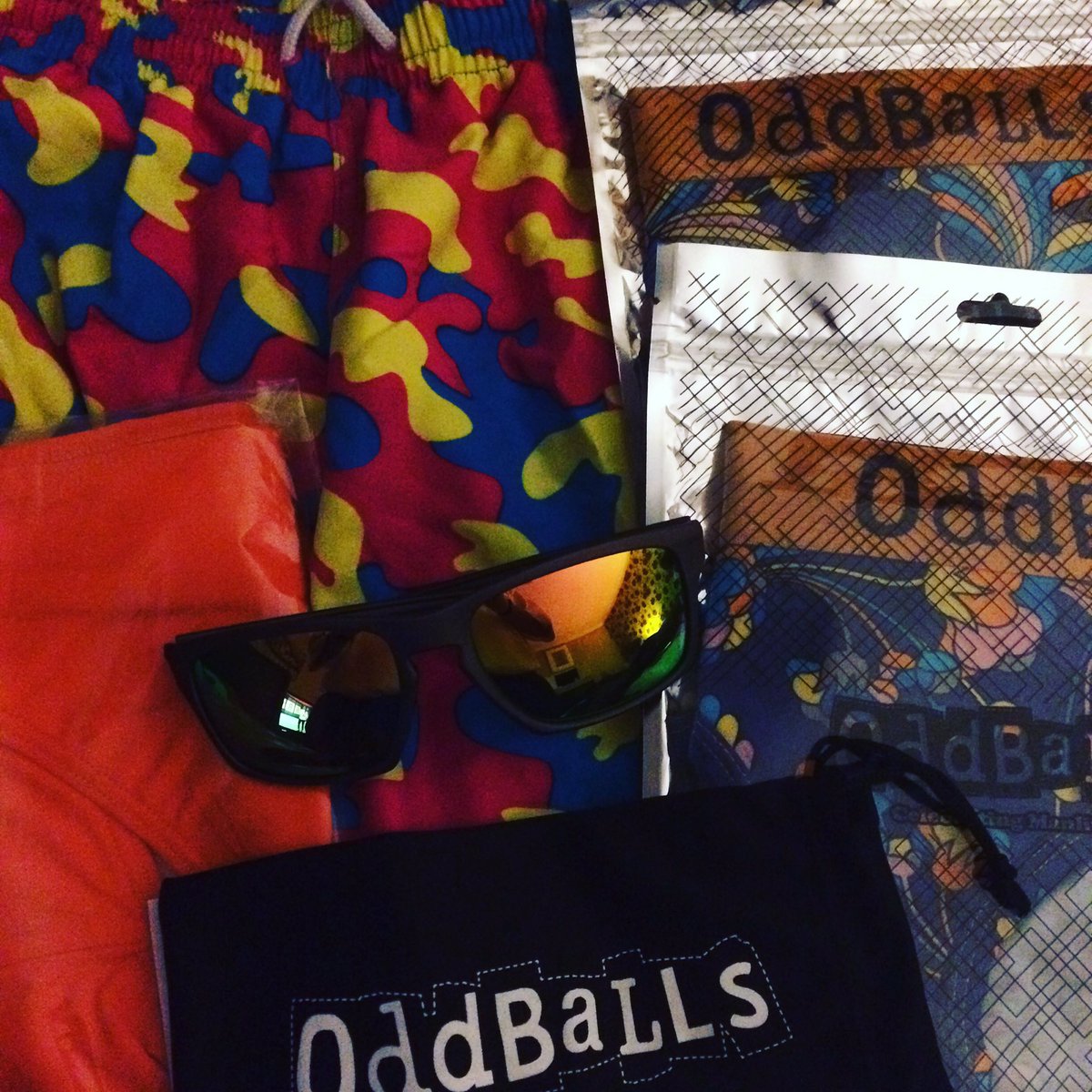 bwajuk's tweet photo. Get home after winning cricket off last ball to @myoddballs delivery! #freeshades #camotrunks #vibepants https://t.co/5EmRk148RW