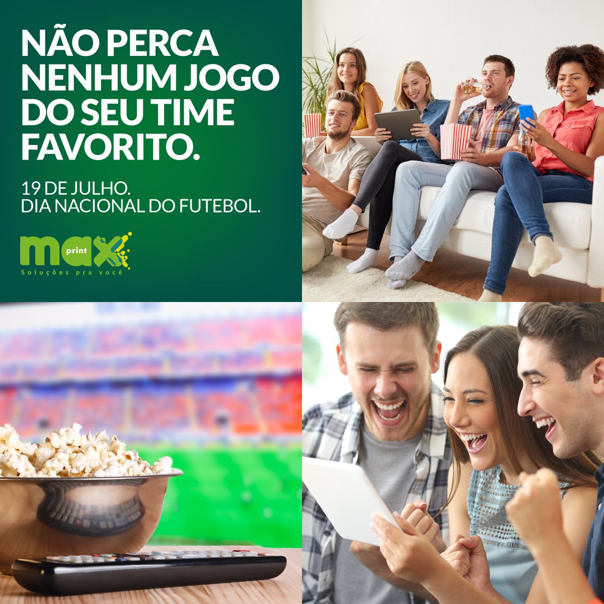 oficialmaxprint's tweet photo. Aproveitando o #DiaNacionaldoFutebol, marque o pessoal que vai assistir aos jogos junto com você!
#Maxprint https://t.co/qrOMkKXav9