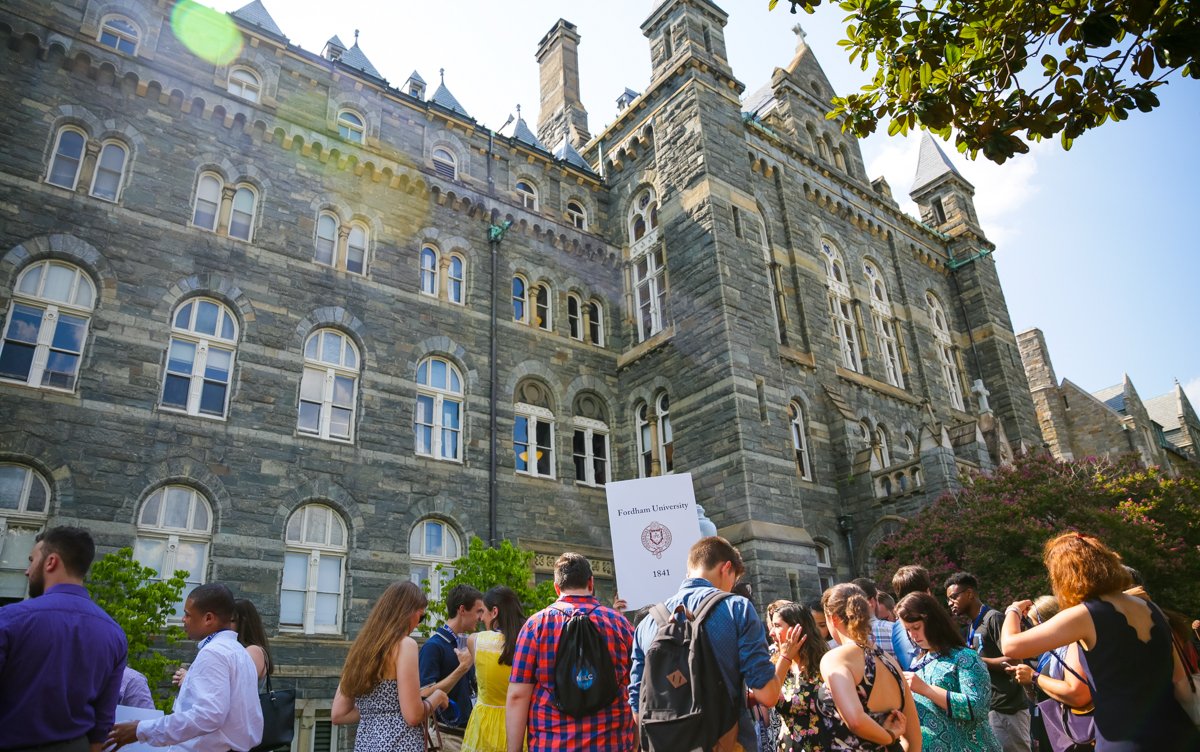 Georgetown's tweet photo. Honored to host the National Jesuit Student Leadership Conference this week w/ 320 students from 27 Jesuit institutions! #NJSLC https://t.co/9geh74X1bK