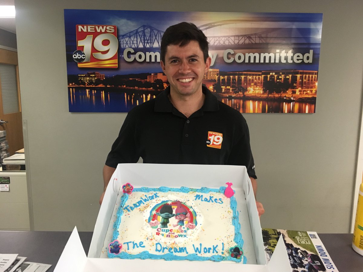WXOW's tweet photo. He started as an intern and became our Weekend Sports Anchor....
Best wishes to Nick Tabbert on his last day at WXOW! He'll be missed! https://t.co/wLUGjWOW3t