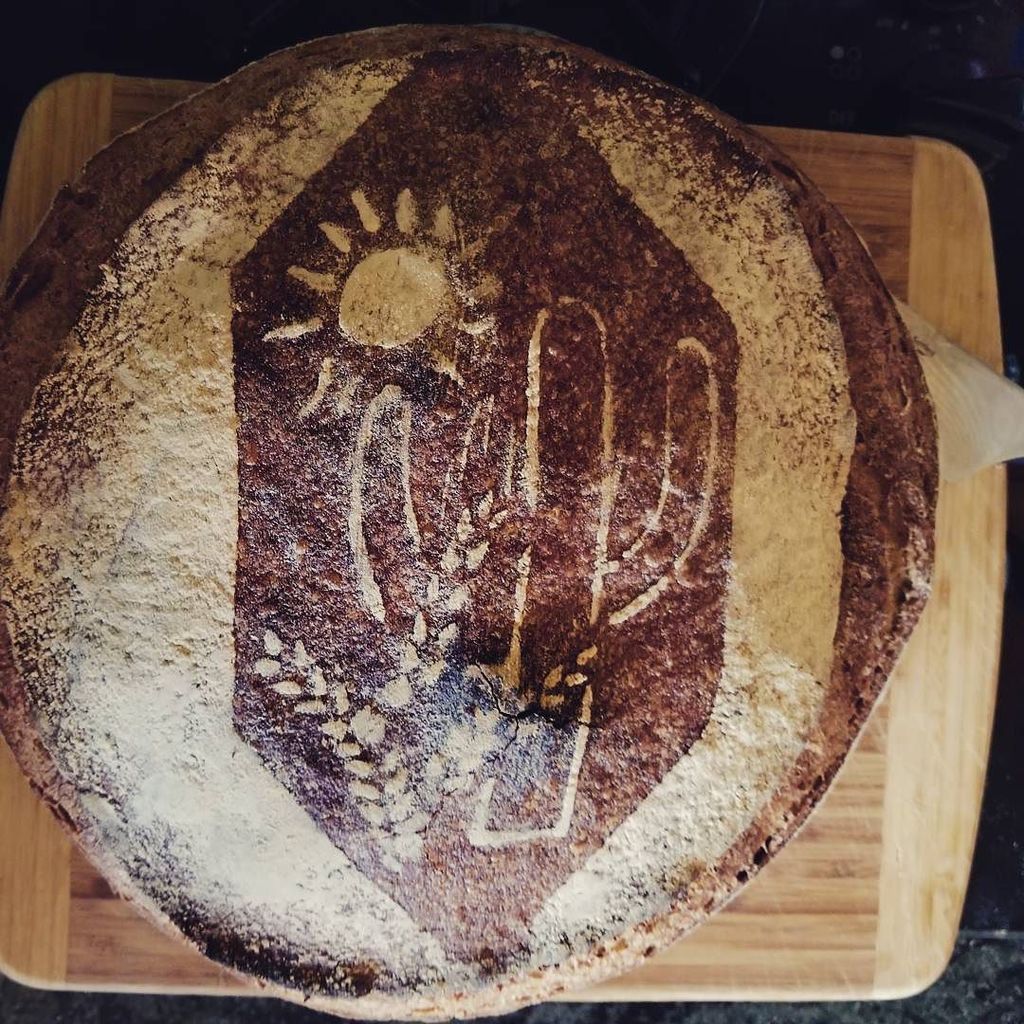 wineandshallots's tweet photo. I really wish @trowelandfork could have captured a photo of this work of art! 100% locally grown wheat and baked t… https://t.co/NWaDVaEJ9j https://t.co/GbmJBWSvBs