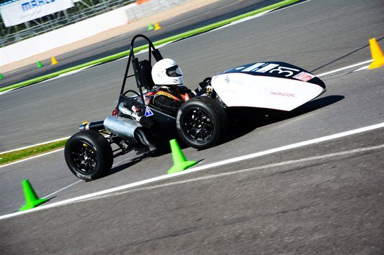 dmuleicester's tweet photo. DMU racers rolling out electrifying new racer at Silverstone showdown 🏎️ https://t.co/OehZKXiYjy #IchoseDMU @DMUTECH @IMechE https://t.co/LMMVdPhiBo