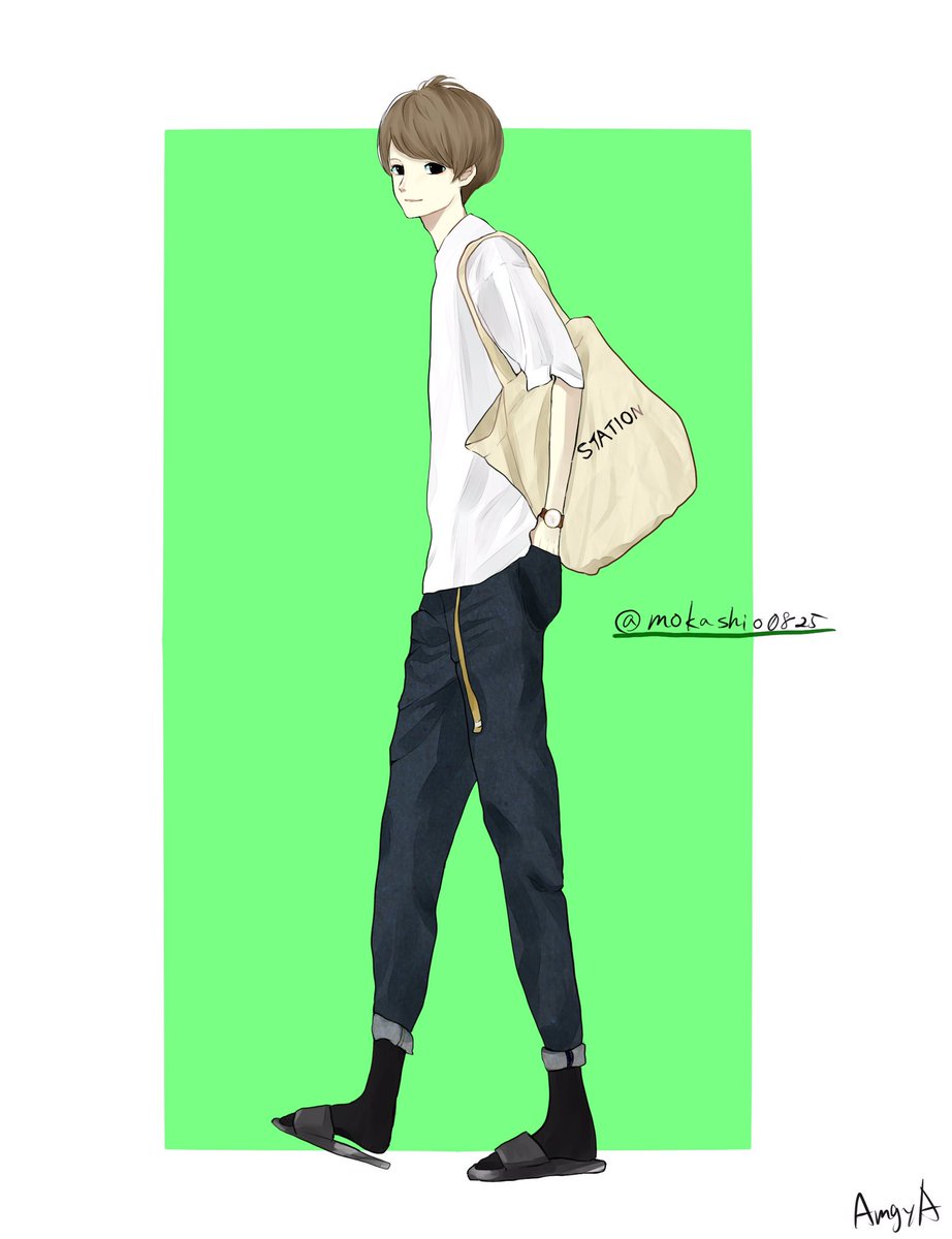 あんぎゃ Wear Mokashioさんです イラスト ファッション メンズファッション Illustration Wearコーデ おしゃれさんと繋がりたい