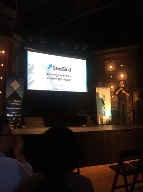 SendGrid's tweet image. &quot;Product zombies eat support cycles and distract developers.&quot; - CPO Steve Sloan #SuccessfulAPIs #WednesdayWisdom
